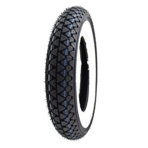 Kenda K333 Whitewall Motorcycle Tyre - 3.00 10 (42J) TL - Front / Rear