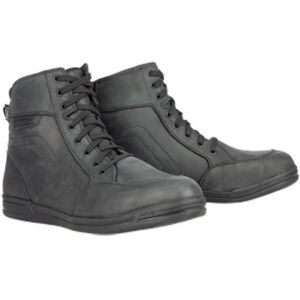 Oxford Kickback Waterproof Urban Motorcycle Boots - UK 8 / Eur 42 - Black, Black  - Black