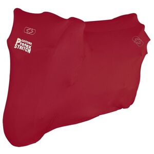 Oxford Protex Indoor Premium Stretch-Fit Motorcycle Cover - Large, Red, Red  - Red