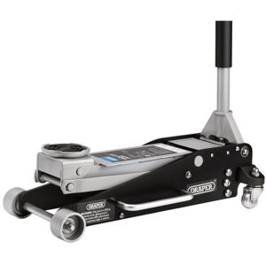 "Draper 2.5 Tonne Aluminium/Steel Racing Trolley Jack With "Quick Lift" - 13929" - Len 659mm / Wgt 25.9kg - 100-465mm Lift Range "Draper 2.5 Tonne Aluminium/Steel Racing Trolley Jack With "Quick Lift" - 13929" - Len 659mm / Wgt 25.9kg - 100-465mm Lift Range