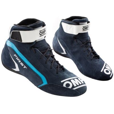 OMP - First Race MY2021 - Blue/Cyan - 40 - Racing boots OMP - First Race MY2021 - Blue/Cyan - 40 - Racing boots