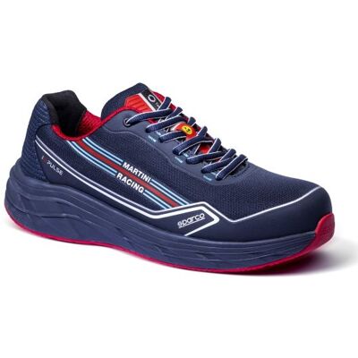 Sparco Martini Racing Impulse Safety Shoes - Size: UK 9 / Eur 43, Blue - Blue Sparco Martini Racing Impulse Safety Shoes - Size: UK 9 / Eur 43, Blue - Blue