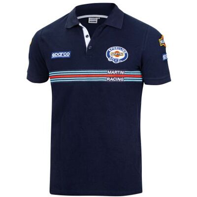Sparco Martini Racing Polo Shirt - Navy Blue - XXL - Polo shirt Sparco Martini Racing Polo Shirt - Navy Blue - XXL - Polo shirt