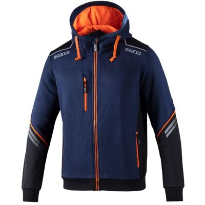 Sparco Tech - Sparco Tech Hoodie - Orange - Reflective - Jacket Sparco Tech - Sparco Tech Hoodie - Orange - Reflective - Jacket