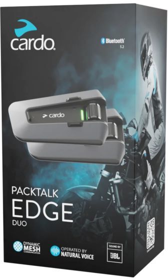 Cardo Packtalk Edge Motorcycle Intercom - Double