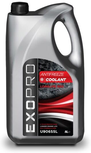 Exopro Long Life Red Antifreeze Coolant - 5 Litre