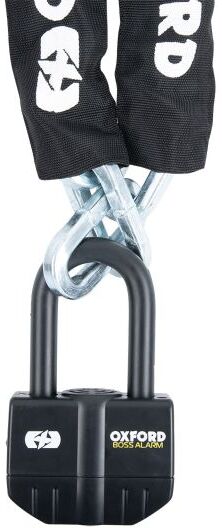 Oxford Boss Alarm 16mm Chain Lock - 12mm X 1.5m