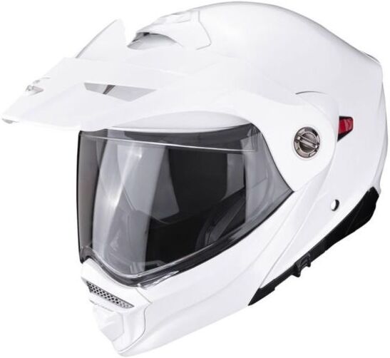 Scorpion EXO Scorpion ADX-2 Plain Motorcycle Helmet - Pearl White - Large (58-59cm), White - White
