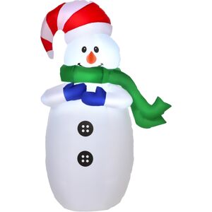 HOMCOM Inflatable Christmas Snowman 120 cm W/LED Lights