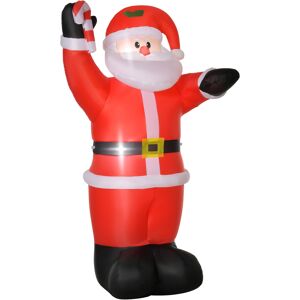 HOMCOM Inflatable Air Blown Christmas Santa Claus 240cm LED Lighted