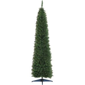 HOMCOM 2.1m Artificial Christmas Tree Pine Tree W/Plastic Stand-Green