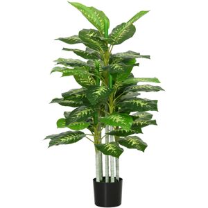 HOMCOM Artificial Evergreen Tree Fake Decorative Plant in Nursery Pot for Indoor Outdoor Decor, 120cm HOMCOM Artificial Evergreen Tree Fake Decorative Plant in Nursery Pot for Indoor Outdoor Decor, 120cm