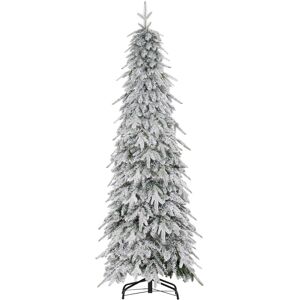 HOMCOM 6 Ft Christmas Tree, Snow Flocked Xmas Tree with Downswept Branches and 600 Tips, Auto Open, Steel Base, Holiday Decoratione, Green Aosom UK HOMCOM 6 Ft Christmas Tree, Snow Flocked Xmas Tree with Downswept Branches and 600 Tips, Auto Open, Steel Base, Holiday Decoratione, Green Aosom UK