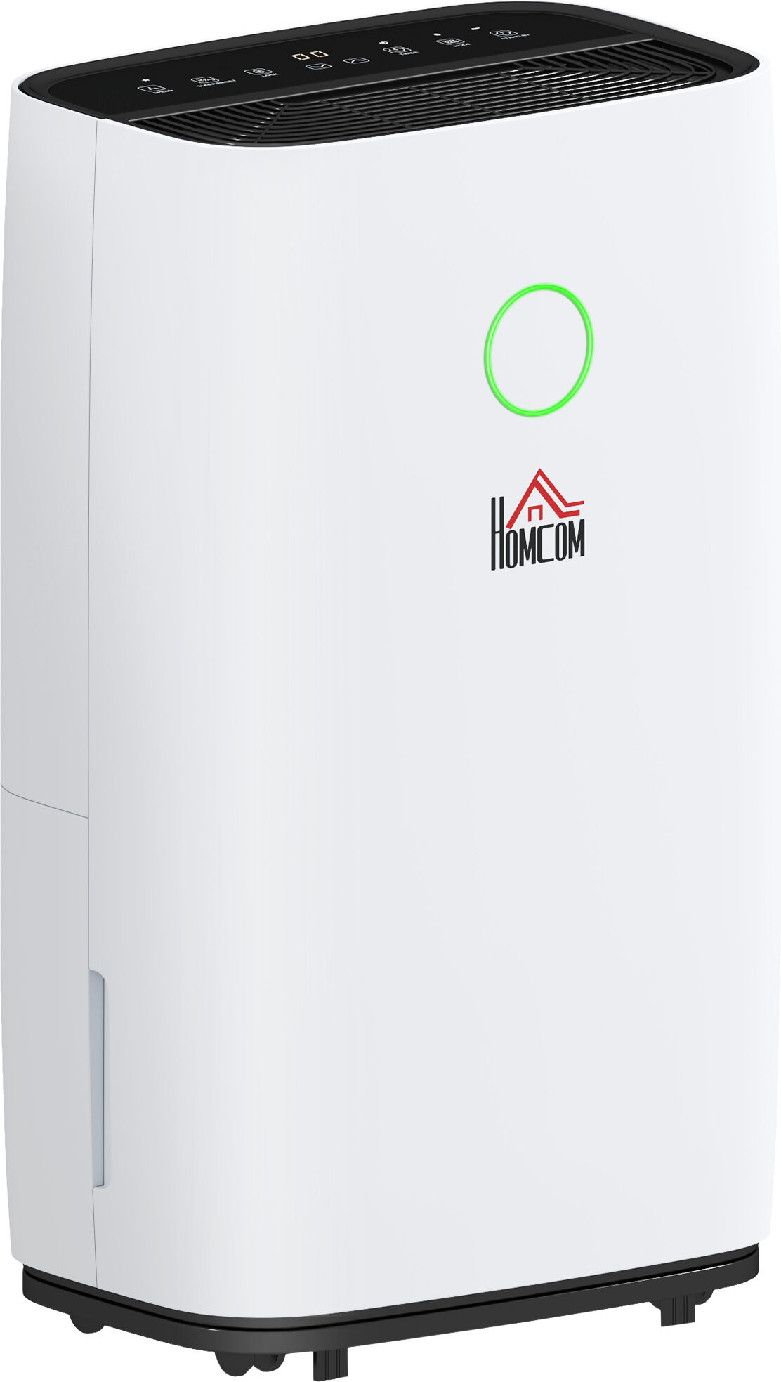 HOMCOM 20L/Day 4000ML Portable Quiet Dehumidifier for Home Laundry Room Bedroom Basement, Electric Moisture Air De-Humidifier with 3 Modes Aosom UK