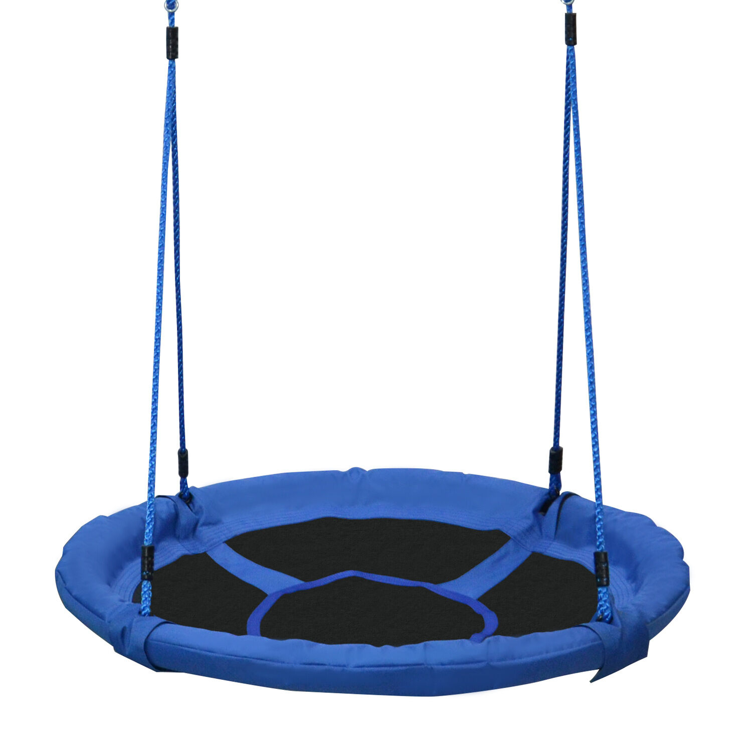 HOMCOM 40 Inch / 100 cm Tree Swing Round Kids Nest Swing Seat for Outdoor Backyard Garden Play Activity Blue