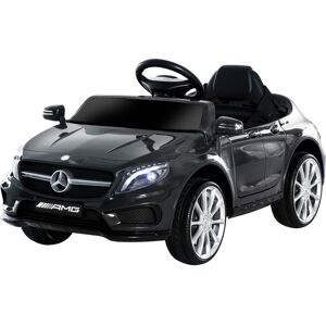 HOMCOM Kids Ride On Car Mercedes Benz GLA Licensed, 6V Battery Powered with Headlight, Music, Remote Control, High/Low Speed, Black