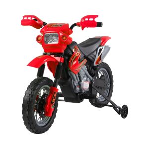 HOMCOM 6V Electric Motorbike for Kids, Child Ride-On Motorcycle Scooter, Battery-Powered Toy, Red