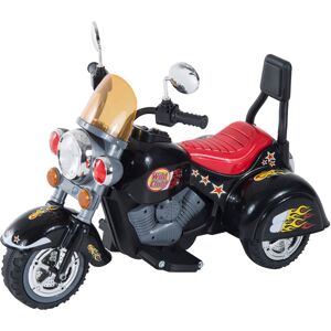 HOMCOM Electric Motorbike for Kids 6V Battery Powered Ride On Motorcycle with Lights and Sounds for 3-6 Years, Black