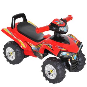 HOMCOM Kids Ride On Quad Bike, 60Lx38Wx42H cm-Red