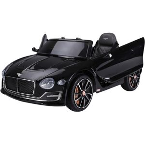 HOMCOM Licensed Bentley Kids Electric Car, 6V Battery Ride On Toy, Durable PP Construction, Black