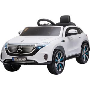 HOMCOM Benz EQC 400 12V Electric Ride On Kids Car Toy with Remote Control, Realistic Features, Black