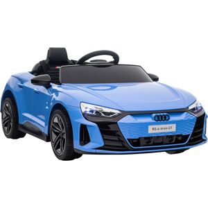 HOMCOM Audi Licensed Kids Electric Ride On Car with Parental Remote Control, 12V Battery Powered Toy with Suspension System, Lights, Music, Blue