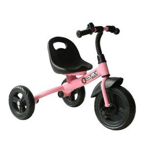 HOMCOM Kids Tricycle, 3 Wheels, Pedal Ride-On, Sturdy Design for Toddlers 18+ Months, Pink