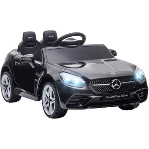 AIYAPLAY Mercedes Benz SLC 300 Licensed 12V Kids Electric Ride On Car w/ Parental Remote Two Motor Music Light Wheel for 3-6 Years Black Aosom UK