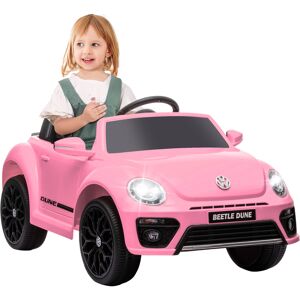 AIYAPLAY Volkswagen Beetle Licensed 12V Ride on Car w/ Remote Control, Suspension Wheels, Soft Start, Lights, Music, Pink AIYAPLAY Volkswagen Beetle Licensed 12V Ride on Car w/ Remote Control, Suspension Wheels, Soft Start, Lights, Music, Pink