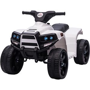 HOMCOM 6 V Kids Ride on Cars Quad Bike Electric ATV Toy Quad Bike for Toddlers w/ Headlights Battery Powered for 18-36 months White+Black HOMCOM 6 V Kids Ride on Cars Quad Bike Electric ATV Toy Quad Bike for Toddlers w/ Headlights Battery Powered for 18-36 months White+Black