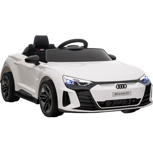 HOMCOM Audi Licensed Kids Electric Ride On Car with Parental Remote Control, 12V Battery Powered Toy with Suspension System, Lights, Music, White HOMCOM Audi Licensed Kids Electric Ride On Car with Parental Remote Control, 12V Battery Powered Toy with Suspension System, Lights, Music, White