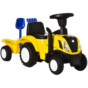 HOMCOM Compatible Baby Toddler Sliding Car NEW HOLLAND Licensed Foot to Floor Slider w/ Horn Storage Steering Wheel for 12-36 Months Yellow Aosom UK HOMCOM Compatible Baby Toddler Sliding Car NEW HOLLAND Licensed Foot to Floor Slider w/ Horn Storage Steering Wheel for 12-36 Months Yellow Aosom UK