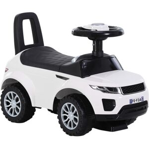 HOMCOM 3-in-1 Ride On Car for Toddlers, Foot to Floor Slider with Horn, Steering Wheel and Under Seat Storage, White Aosom UK HOMCOM 3-in-1 Ride On Car for Toddlers, Foot to Floor Slider with Horn, Steering Wheel and Under Seat Storage, White Aosom UK