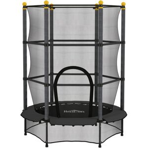 HOMCOM 4.6FT/75" Kids Trampoline, Indoor Outdoor Toddler Trampoline, with Safety Enclosure, Springless design - Black Aosom UK HOMCOM 4.6FT/75" Kids Trampoline, Indoor Outdoor Toddler Trampoline, with Safety Enclosure, Springless design - Black Aosom UK