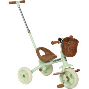 AIYAPLAY 2-In-1 Toddler Trike for 2-5 Years Old, 3 Wheel Bike with Adjustable Parent Handle, Basket for Boys and Girls, Green AIYAPLAY 2-In-1 Toddler Trike for 2-5 Years Old, 3 Wheel Bike with Adjustable Parent Handle, Basket for Boys and Girls, Green