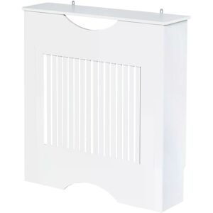 HOMCOM Radiator Cover W/E1 Class 12mm MDF Engineered Wood, 78W x 19D x 80.5Hcm-White