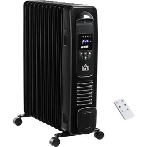 HOMCOM 2720W Digital Display Oil Filled Radiator 11Fin Portable Electric Heater w/ Built-in Timer Three Heat Settings Remote Control Aosom UK HOMCOM 2720W Digital Display Oil Filled Radiator 11Fin Portable Electric Heater w/ Built-in Timer Three Heat Settings Remote Control Aosom UK