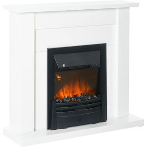 Homcom Electric Fireplace - Adjustable Heat, Remote, Timer Homcom Electric Fireplace - Adjustable Heat, Remote, Timer