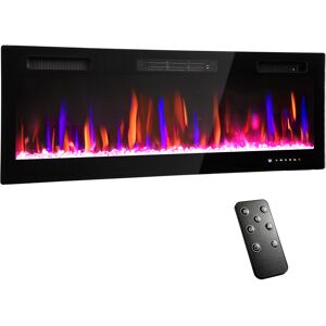HOMCOM 50" Ultra-Slim Electric Fireplace, Wall Mounted and Recessed, 900W/1800W HOMCOM 50" Ultra-Slim Electric Fireplace, Wall Mounted and Recessed, 900W/1800W