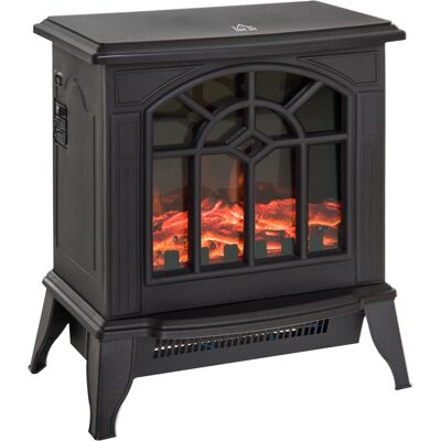 HOMCOM Electric Heater, 1000W/2000W-Black HOMCOM Electric Heater, 1000W/2000W-Black