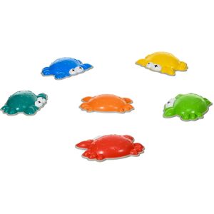 ZONEKIZ Crab-Shaped Kids' Stepping Stones, 6 Piece Set, TPE Anti-Slip Edges, for Balance and Coordination, Stackable, Multicolour