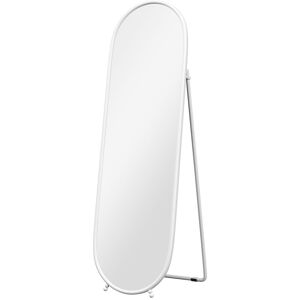 HOMCOM 40 x 160cm Full Length Mirror, Floor Standing, Wall-Mounted or Leaning Against Wall Oval Full Body Mirror w/ Support Frame Aosom UK
