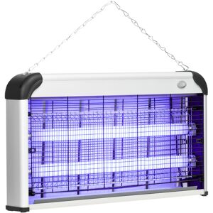 Outsunny Electric Insect Killer, 30W, Free Standing or Wall Hanging, Fly Mosquito Zapper, 60m2 Coverage, Silver Aosom UK Outsunny Electric Insect Killer, 30W, Free Standing or Wall Hanging, Fly Mosquito Zapper, 60m2 Coverage, Silver Aosom UK