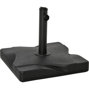 Outsunny Cement Parasol Base: Durable Umbrella Weight Stand, Sleek Black Design Aosom UK Outsunny Cement Parasol Base: Durable Umbrella Weight Stand, Sleek Black Design Aosom UK