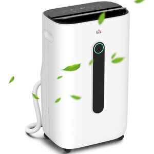 HOMCOM 22L/Day Dehumidifier with Filter, 24H Timer, 4 Modes, Quiet Low-Energy Dehumidifier for Home Laundry Basement, White Aosom UK HOMCOM 22L/Day Dehumidifier with Filter, 24H Timer, 4 Modes, Quiet Low-Energy Dehumidifier for Home Laundry Basement, White Aosom UK