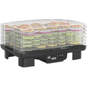 HOMCOM 6 Tray Food Dehydrator, 550W Food Dryer Machine with Adjustable Temperature, 48H Timer, for Drying Fruit, Vegetable and Pet Treat, Black HOMCOM 6 Tray Food Dehydrator, 550W Food Dryer Machine with Adjustable Temperature, 48H Timer, for Drying Fruit, Vegetable and Pet Treat, Black