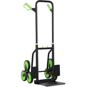 DURHAND Steel Climbing Stairs Trolley Hand Trucks 6-Wheels Foldable Load Cart 120kg, Green DURHAND Steel Climbing Stairs Trolley Hand Trucks 6-Wheels Foldable Load Cart 120kg, Green