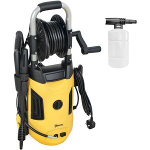 Outsunny 1800W High Pressure Washer, 150 Bar Pressure, 420 L/h Flow, Portable Power Washer Jet Wash Cleaner with Adjustable Nozzle, 6M Hose, Hose Reel, Steel Handle for Home Patio Car Driveway, Yellow Outsunny 1800W High Pressure Washer, 150 Bar Pressure, 420 L/h Flow, Portable Power Washer Jet Wash Cleaner with Adjustable Nozzle, 6M Hose, Hose Reel, Steel Handle for Home Patio Car Driveway, Yellow