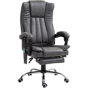Vinsetto Heated Office Chair, 6-Zone Massage Home Relaxation Chair with Ergonomic Footrest & Recline, Cat Scratch Resistant, Dark Grey Aosom UK Vinsetto Heated Office Chair, 6-Zone Massage Home Relaxation Chair with Ergonomic Footrest & Recline, Cat Scratch Resistant, Dark Grey Aosom UK