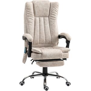 Vinsetto Vibrating Massage Office Chair with Heat, Executive Office Chair with Height Adjustable and Footrest, Cat Scratch Resistant, Cream White Aosom UK Vinsetto Vibrating Massage Office Chair with Heat, Executive Office Chair with Height Adjustable and Footrest, Cat Scratch Resistant, Cream White Aosom UK